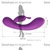  Vibrador con carga usb para estimulacion de punto g y clitoris